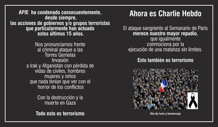 repudio. charlie hebdo