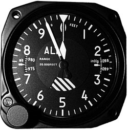 FALCON GAUGE ALT20IMF-3 Altimeter 20K Inches/Millibars Non-TSO'd
