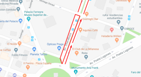 TRÁNSITO. Así se reacomodará la circulación por la obra. (Gentileza Municipalidad de Córdoba)