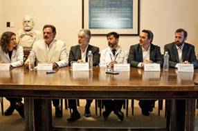 La conferencia de prensa tuvo lugar esta mañana