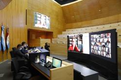 La 14ª sesión virtual de la Legislatura, en la que se aprobó la 'Ley Micaela' para entidades deportivas. (Prensa Legislatura)