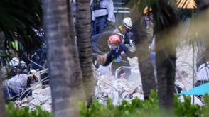 Derrumbe en Miami