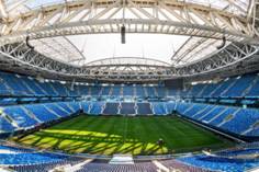 El estadio Gazprom Arena de San Petersburgo.