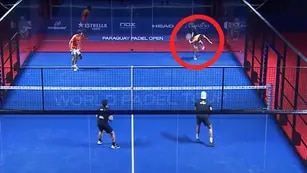 El mejor tiro del torneo de pádel.