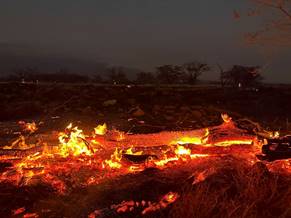El fuego quemó Kihei, Hawaii, desde la noche del martes hasta el jueves  (AP Photo/Ty O'Neil)